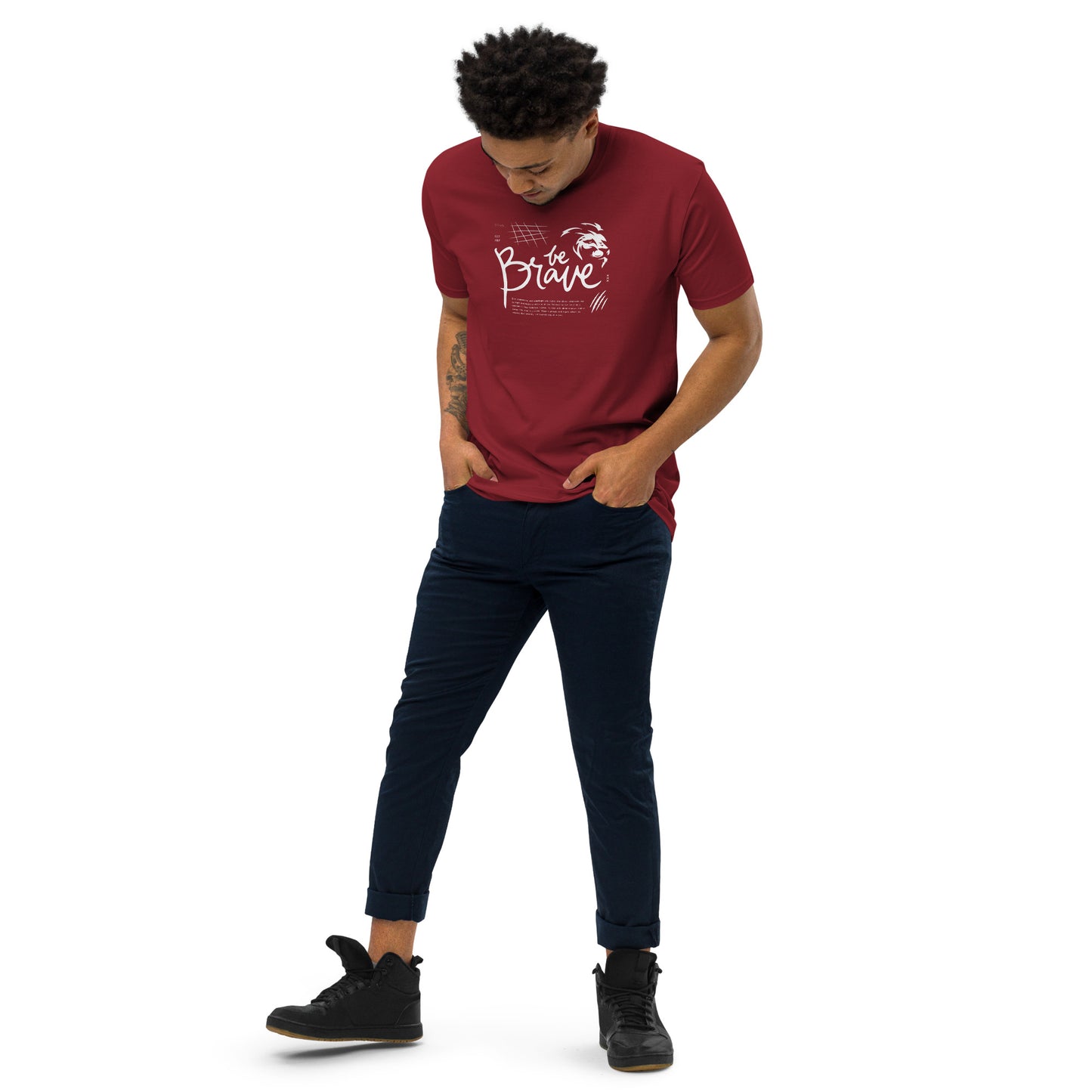 Brave Typography Lion Tee