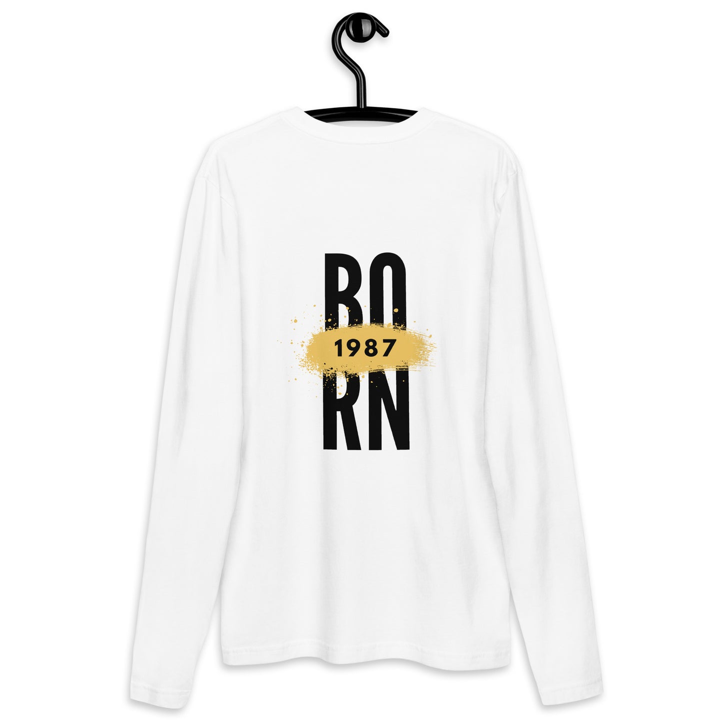 Born 1987 Long Sleeve Fitted Crew