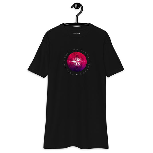 Magenta Compass Quote Tee