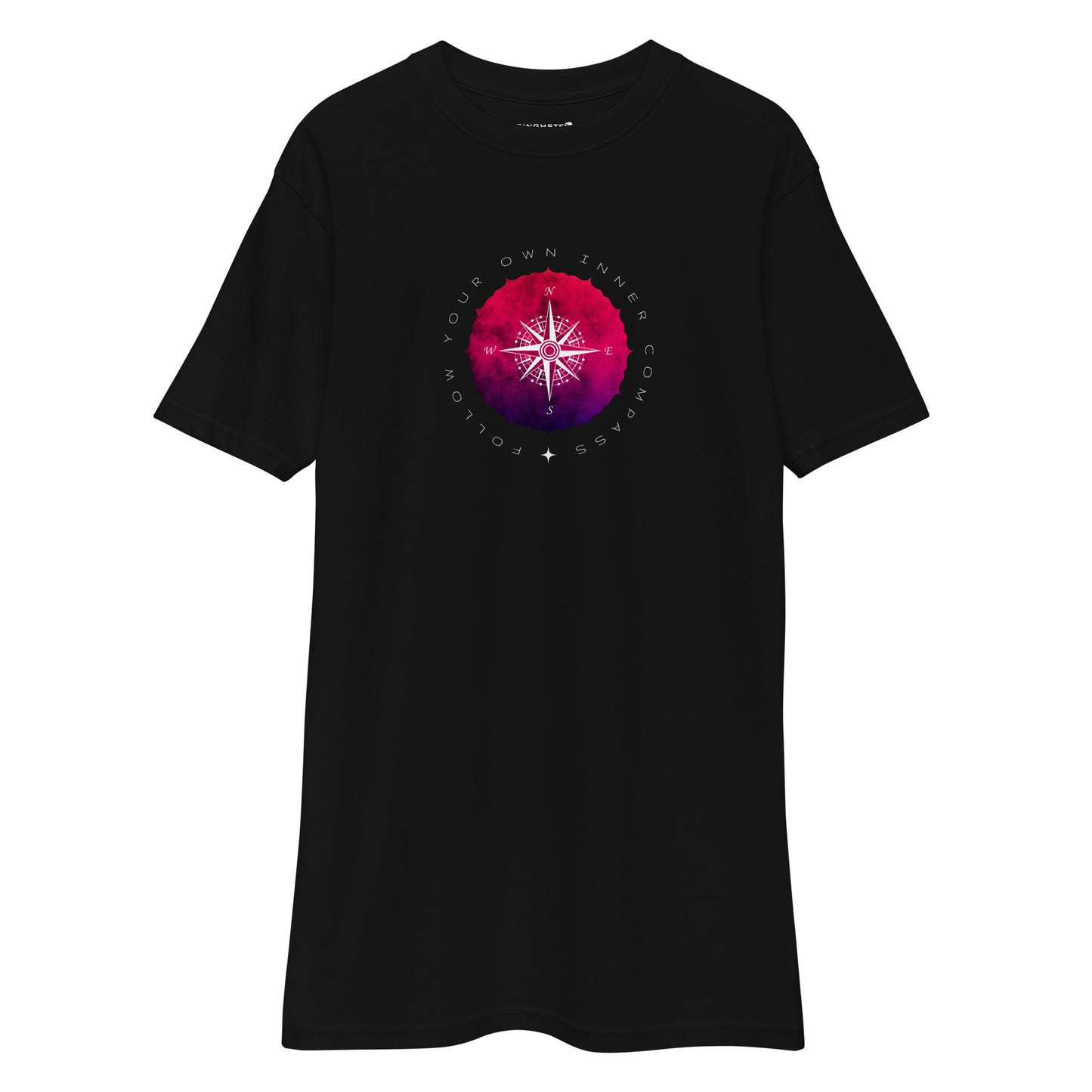 Magenta Compass Quote Tee