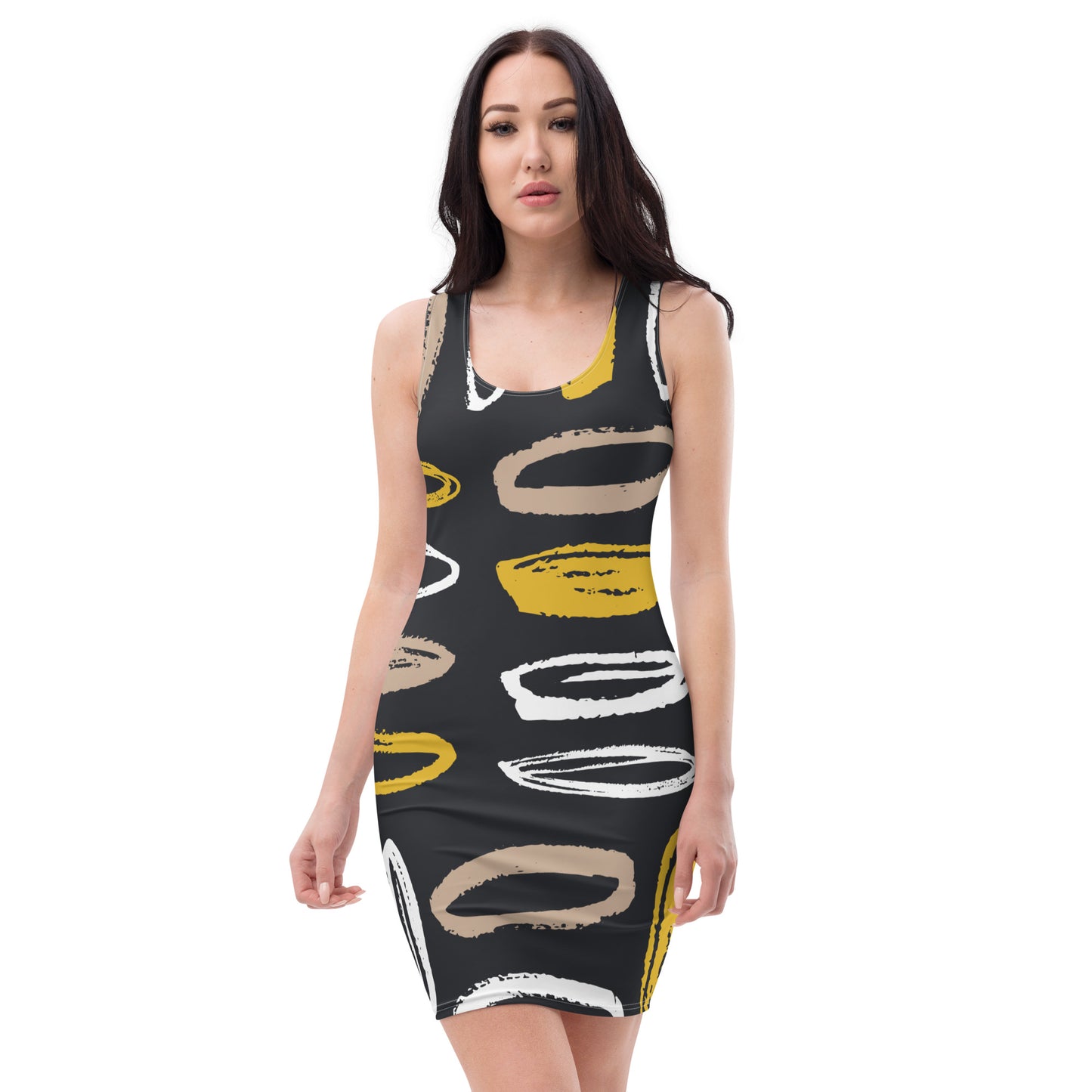 Abstract Seamless Pattern Cut & Sew Dress