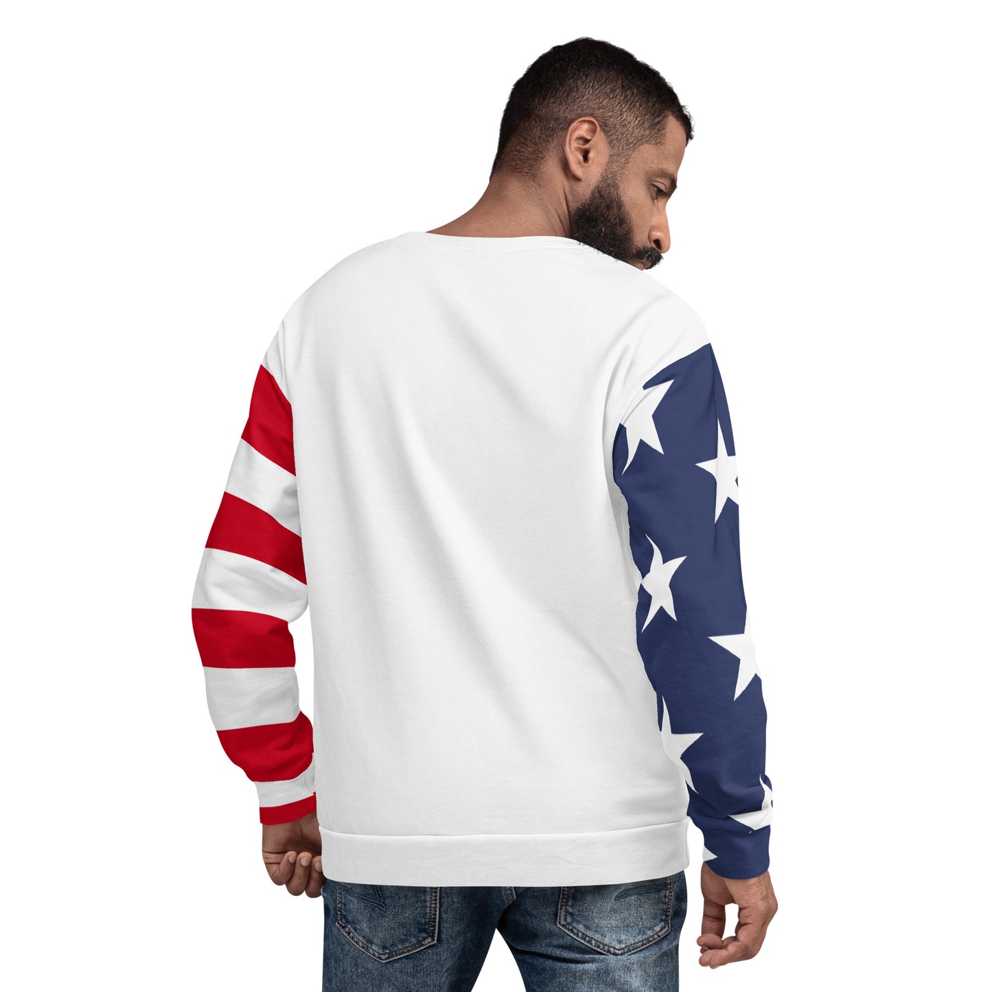 USA Flag Print Sweatshirt