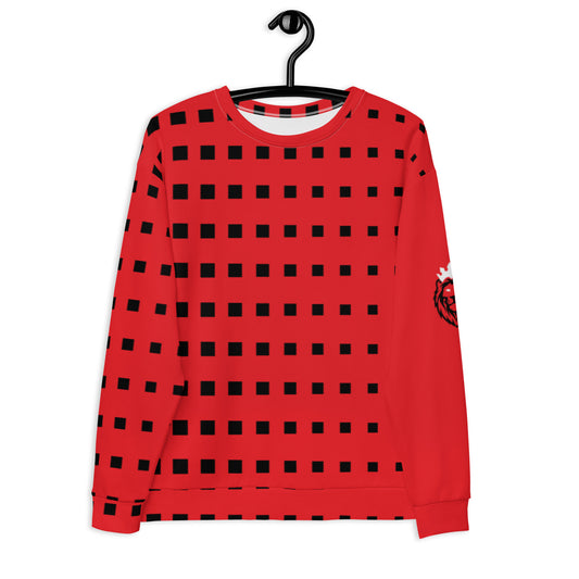 Red Abstract Unisex Sweatshirt