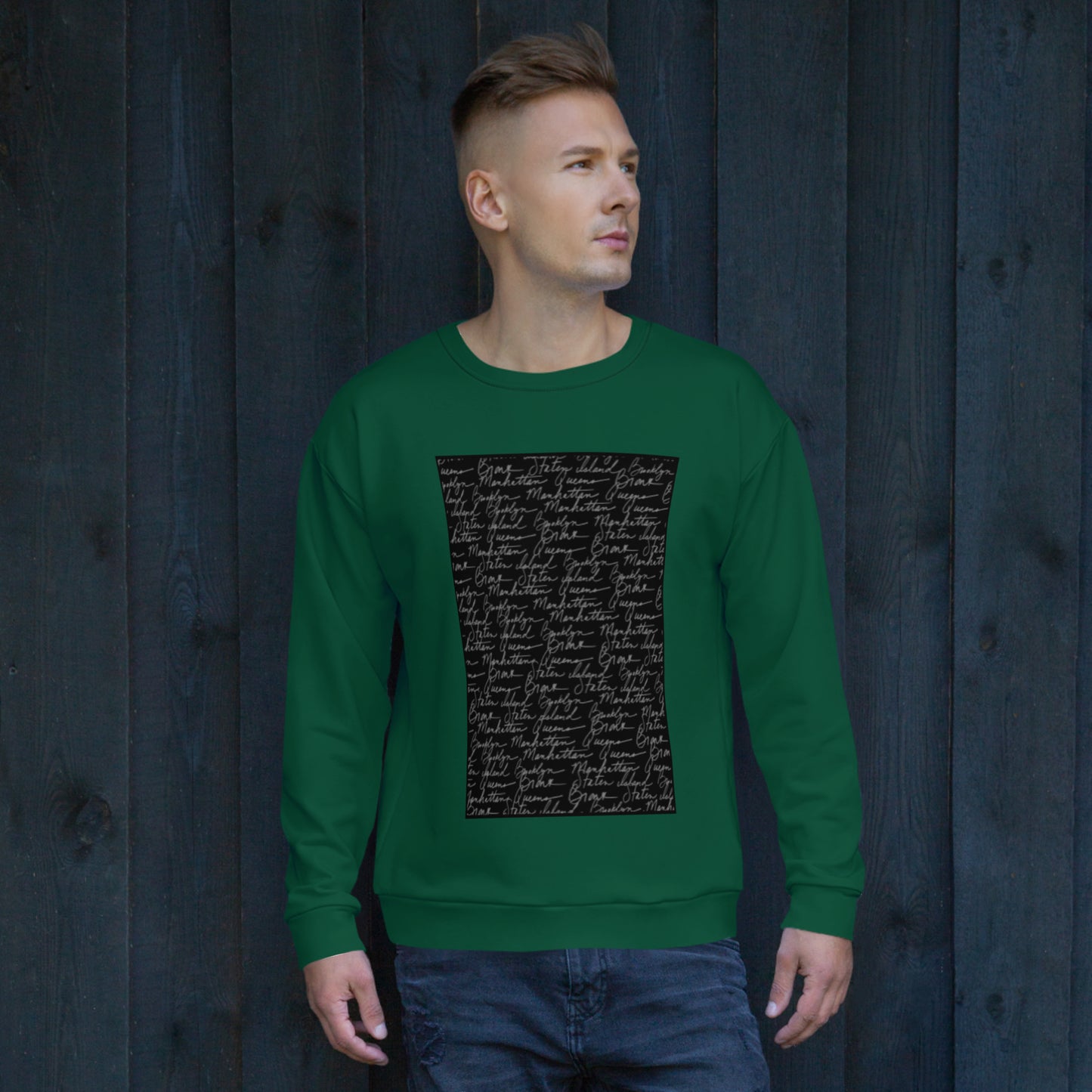 New York Pattern Boroughs Sweatshirt
