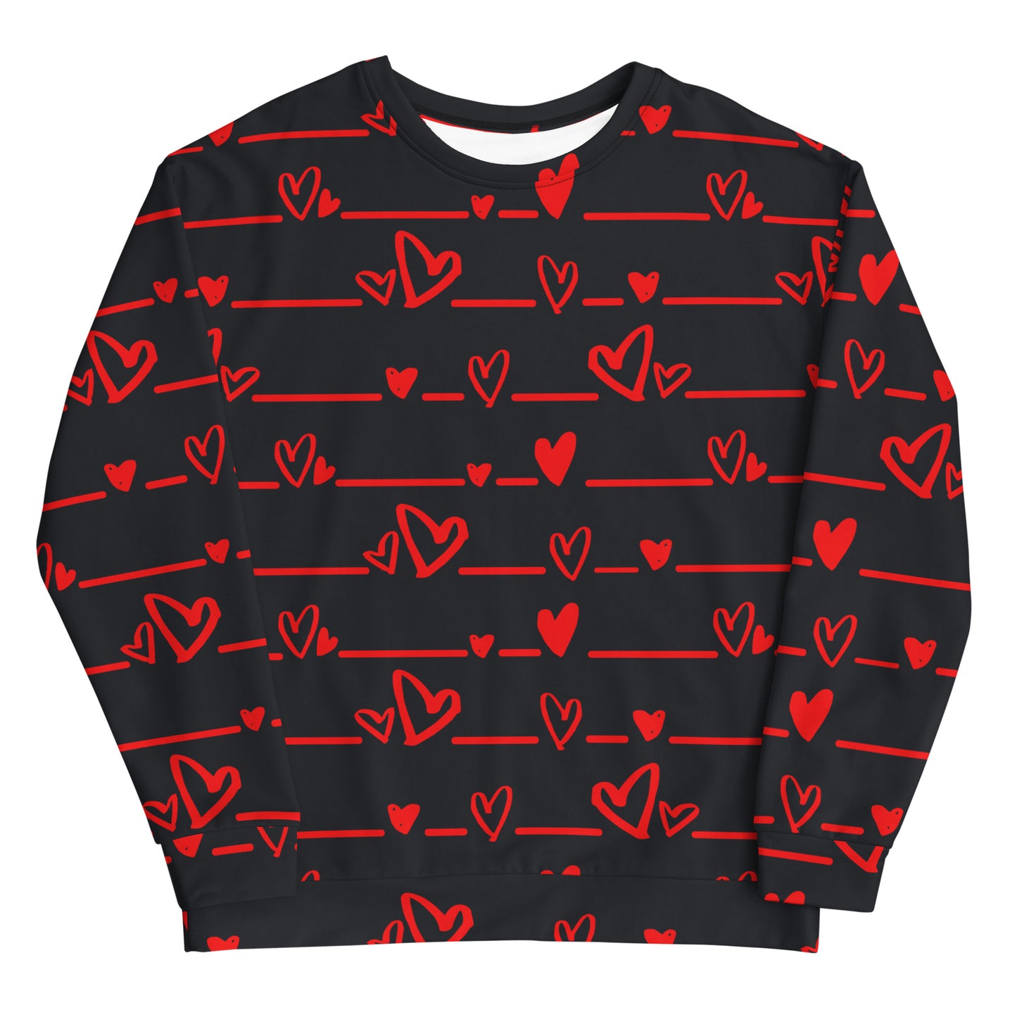 Heart Pattern Sweatshirt