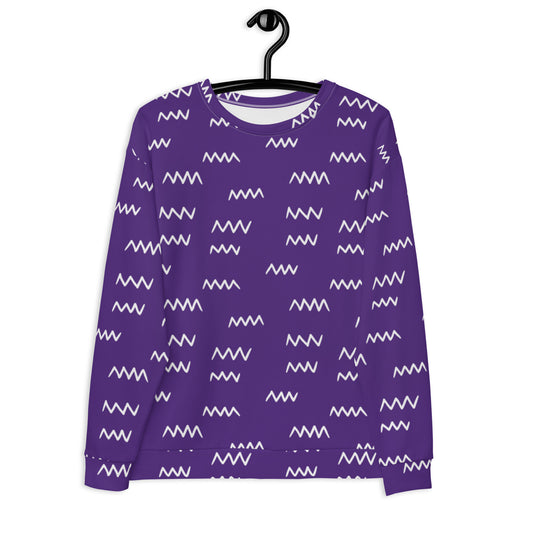 Pattern Purple Sweatshirt
