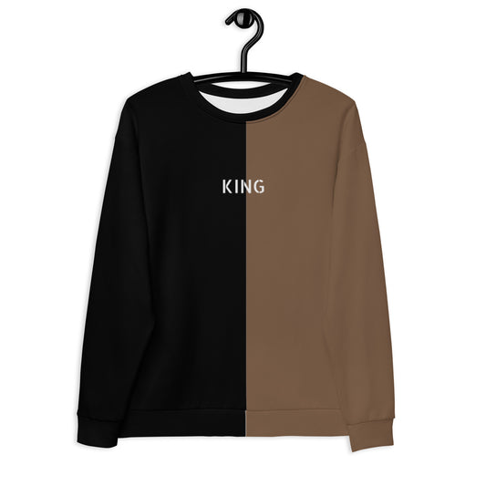 King Graphic Colorblock Sweatshirt