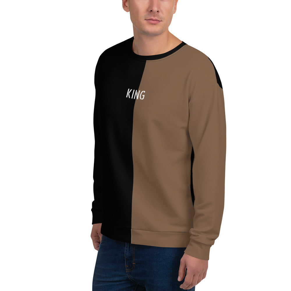 King Graphic Colorblock Sweatshirt