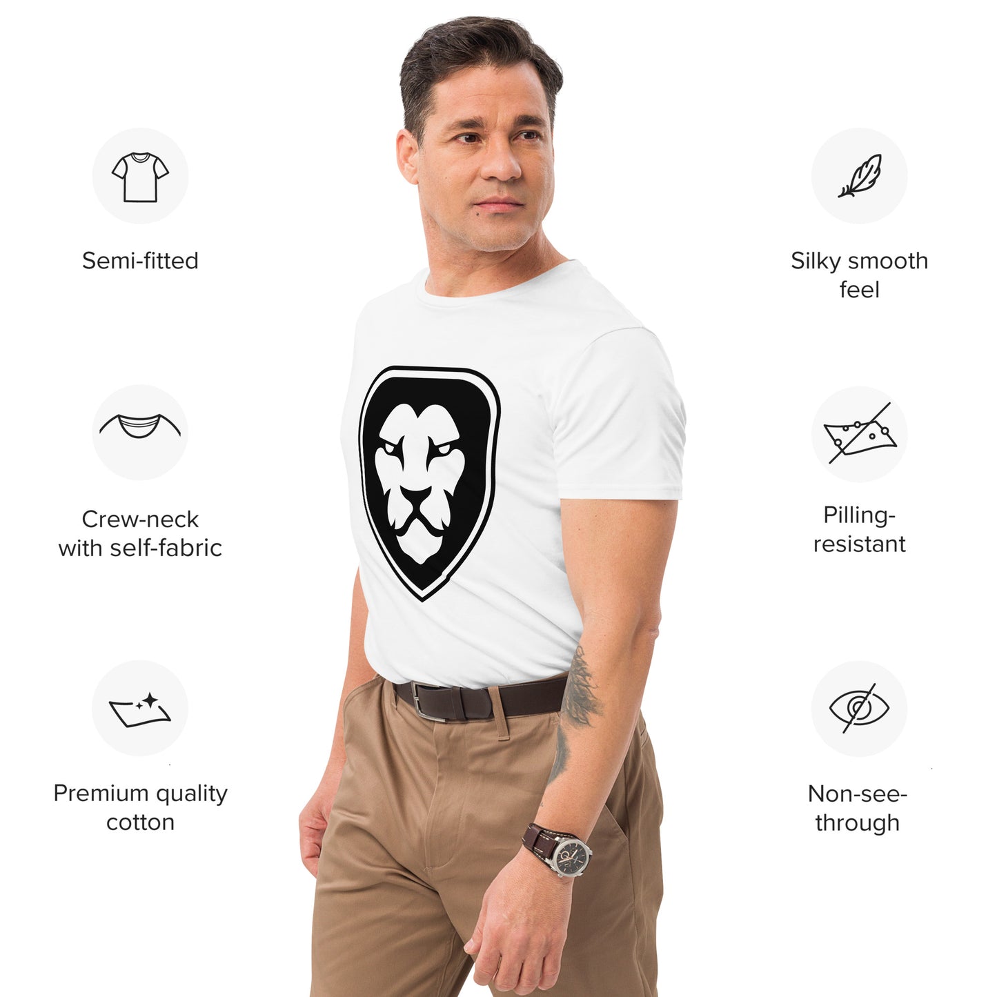 Lion Graphic Premium Cotton T-Shirt