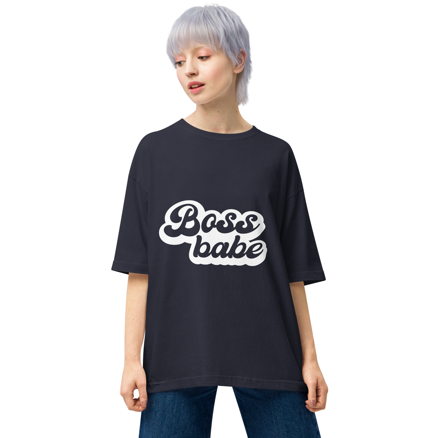 Boss Babe Print Oversized T-Shirt