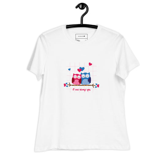 Pink Blue Illustration T-Shirt